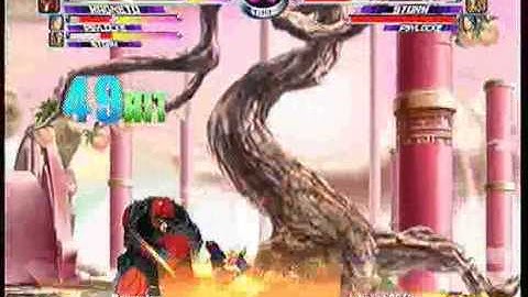 MvC2: Storm/Magneto 180% kill sequence (2 char K.O.)