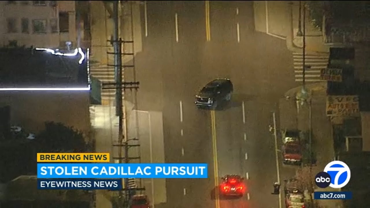 Wild chase of stolen Cadillac ends after suspect surrenders to LAPD ...