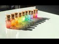 【レジン】ミニボトルをカラフルに仕上げてみた♪