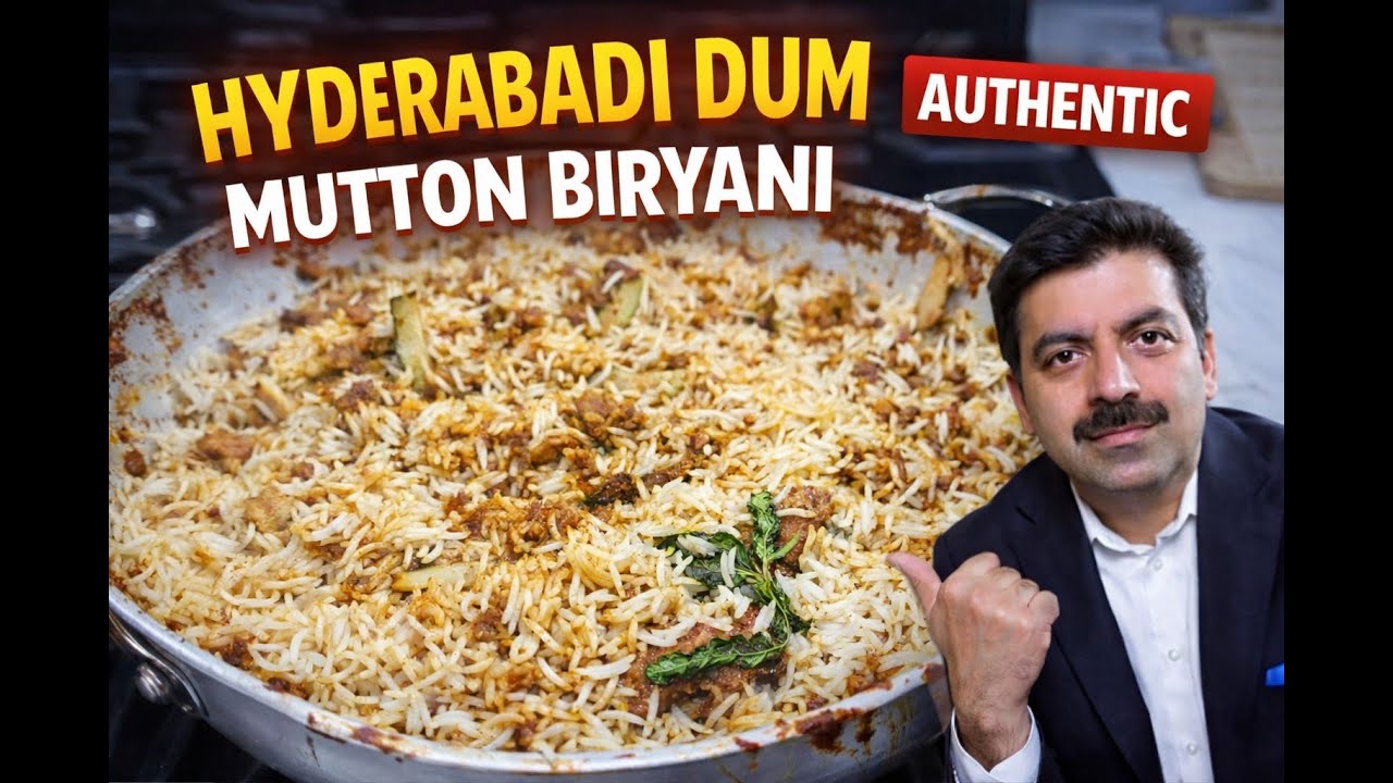 Hyderabadi Dum Mutton Biryani | Authentic Recipe | No Pressure Cooker | Step-by-Step