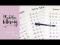 Curso de lettering - Clase 12 - Mayúsculas - Plantillas gratis (brush pen) | SCRAP &amp; LETTERING