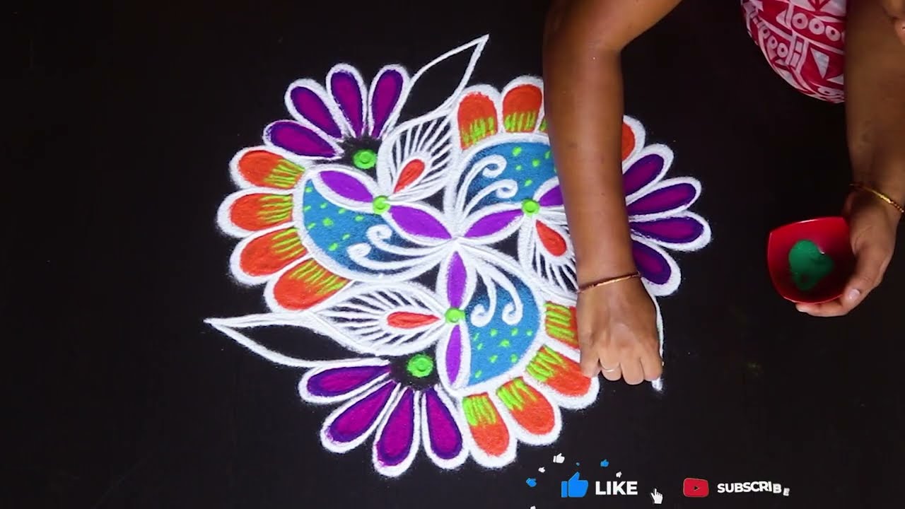 Karthigai deepam Rangoli By AnithaRangoli|🌼rangoli || 🌺Kolam ||🌻Muggulu  ⁨@anitharangoli⁩