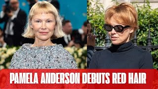 Pamela Anderson Debuts SHOCKING Red Hair at Paris Fashion Week