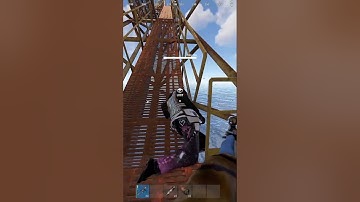 took large oil rig in 3 guys #rust #rustpvp #rustgame #rustgameplay #shorts