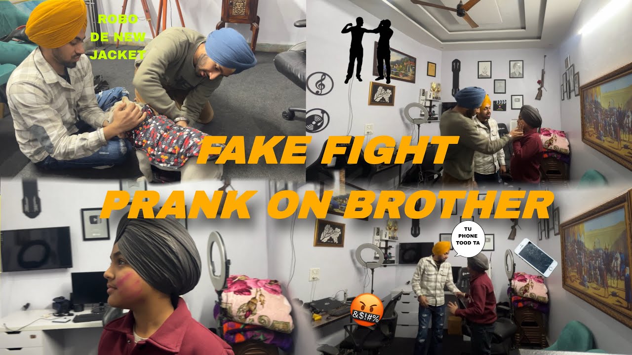 FAKE FIGHT 😡PRANK ON BROTHER 😂AND GONE WRONG 😱