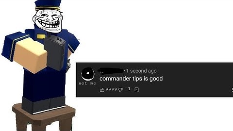 Commander tips is good (TDS meme)