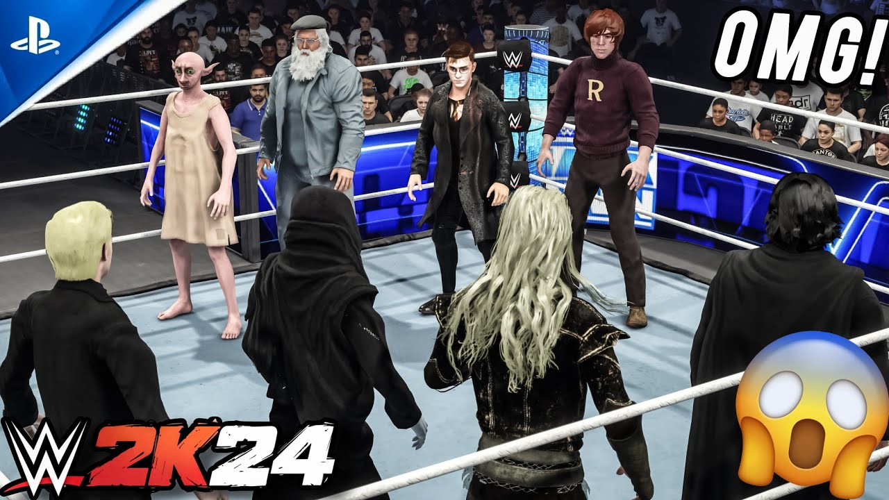 WWE 2K24 - Team Harry Potter vs. Team Lord Voldemort | ELIMINATION TAG TEAM MATCH | PS5 Gameplay!