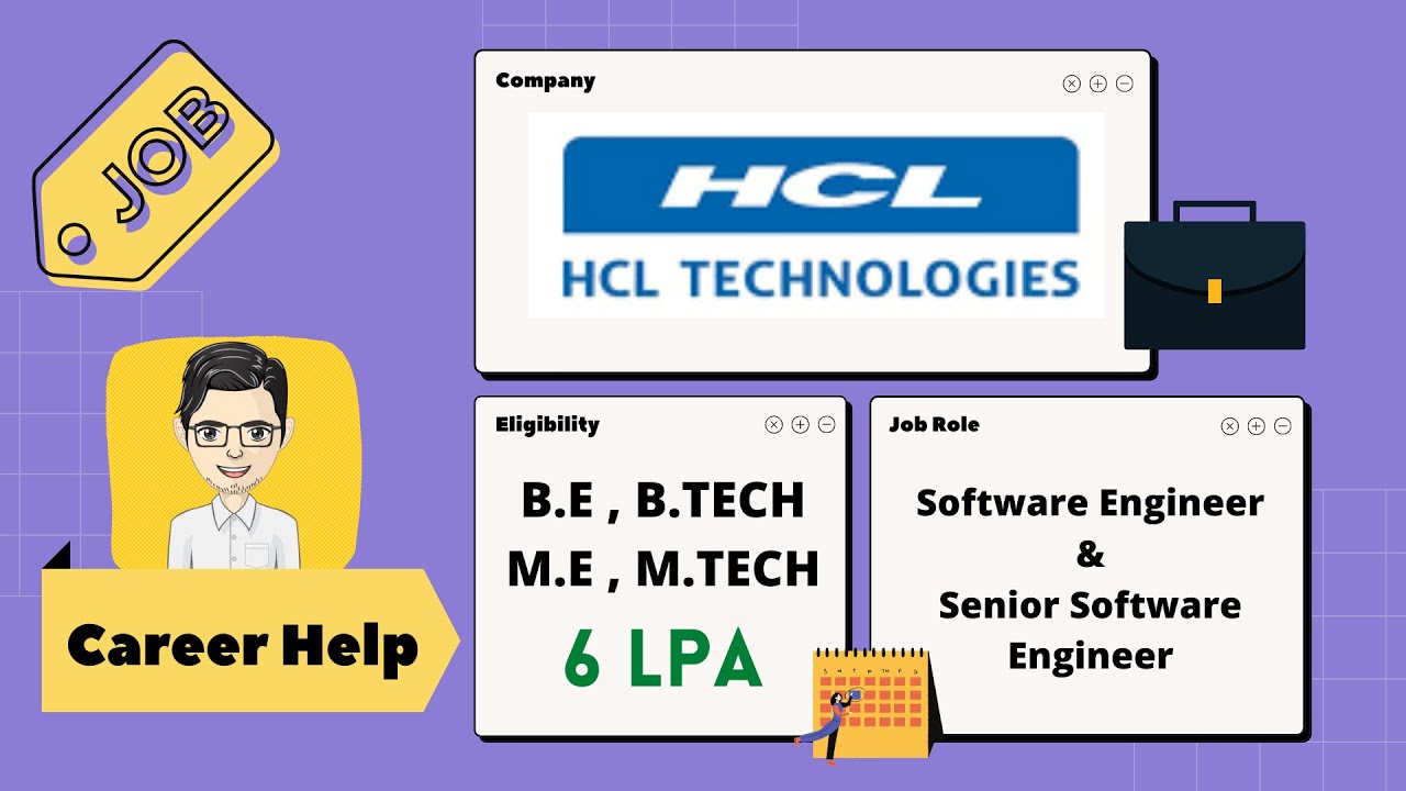 HCL Technologies | Software Engineer/Senior Software Engineer Role ...