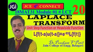 Simple examples on Laplace Transform of Unit Step Function | Dr Prashant Patil | 18MAT31