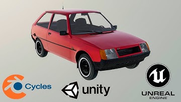 3D Model | Generic Hatchback "Baltiya" Low-poly / Game Ready