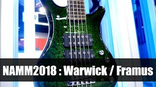 NAMM 2018 : Warwick / Framus guitars and basses