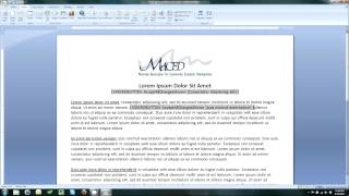 Word 2007 Form