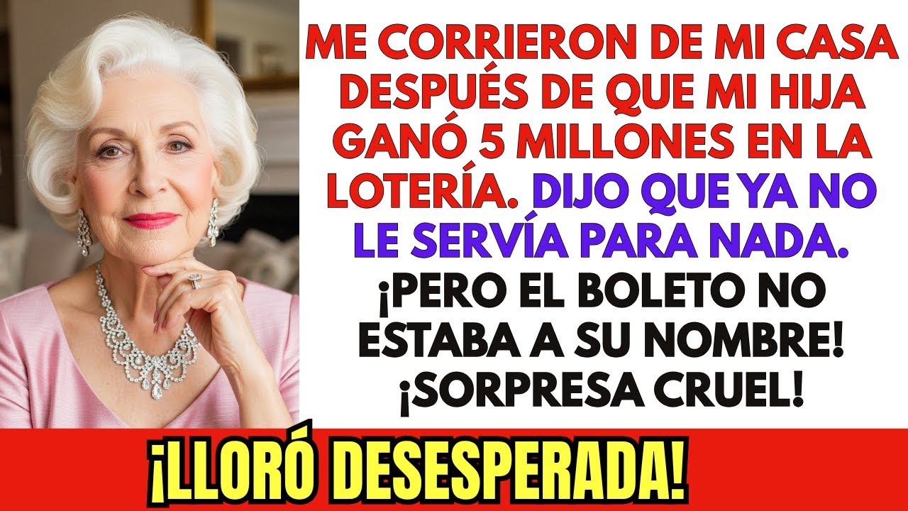 MI HIJA me CORRIÓ después de GANAR 5 MILLONES en la LOTERÍA… ¡pero el BOLETO MILLONARIO era MÍO!
