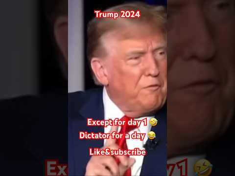 Donald Trump dictator for a day #donaldtrump #trump #politics #news #2024 #foxnews #seanhannity