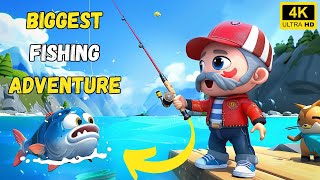 Biggest Fishing Adventure 🎣 Kids Cartoons 🌊 Exciting Kids Story 🚢 🏝️