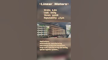 Linear motor; linear module   #motor #machine  #automation  #factory