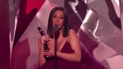 Cardi B win Best New Artist at iHeartRadio Music Awards 2018