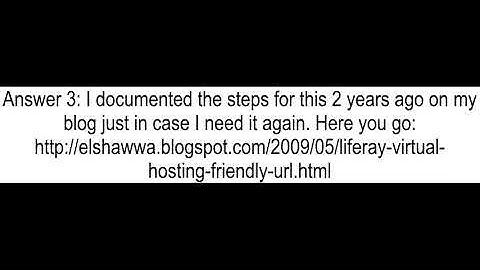 How to implement Friendly URL in Liferay portal