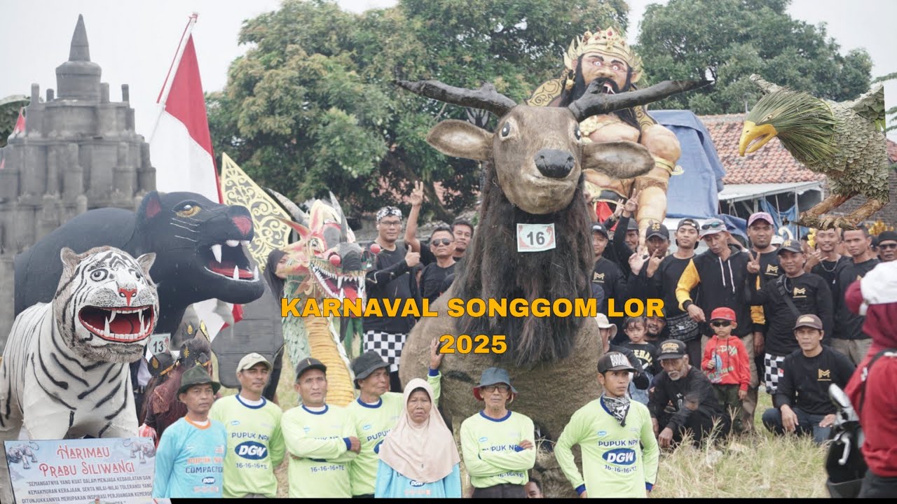 Karnaval umum desa Songgom Lor.BREBES.. HUTRI ke 80.