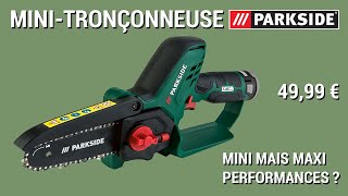 Mini tronçonneuse à bois sans fil Parkside (sans batterie, ni chargeur) –