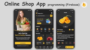 Online Shop app Android Studio Project with Firebase & Java - android studio Koala