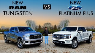 AMERICAN BATTLE!  2025 RAM 1500 Tungsten vs. 2024 Ford F150 Platinum Plus: Comparison