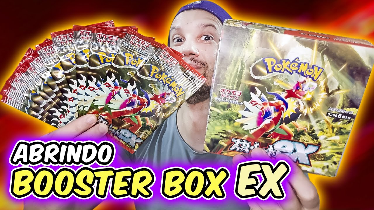 ABRI BOOSTER BOX SCARLET EX | CAPITÃO HUNTER CARTAS POKEMON TCG