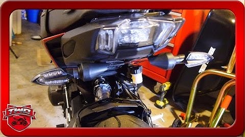 How To Install LED Turn Signals Blinkers 2017 FZ09 MT09