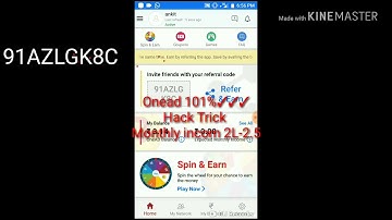Onead hack trick 101%✓✓✓ And monthly income 2L-2.5 with live proof