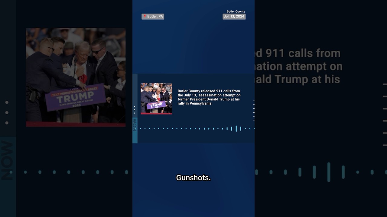 Butler County releases 911 calls from Trump assassination attempt