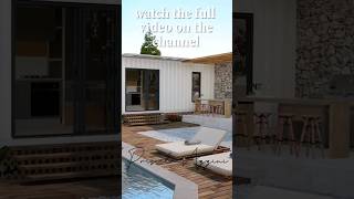 #shorts Shipping Container House with Pool - Tiny House Tour