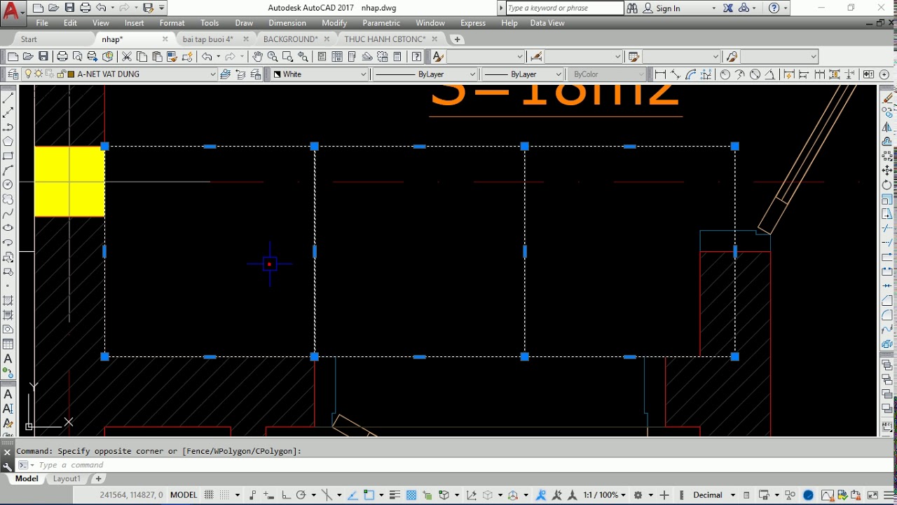 HƯỚNG DẪN VẼ LÁT GẠCH NỀN TRONG AUTOCAD - YouTube