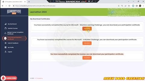 How to Download ICT Academy Participants Certificate in Tamil More Details Available in Description👇
