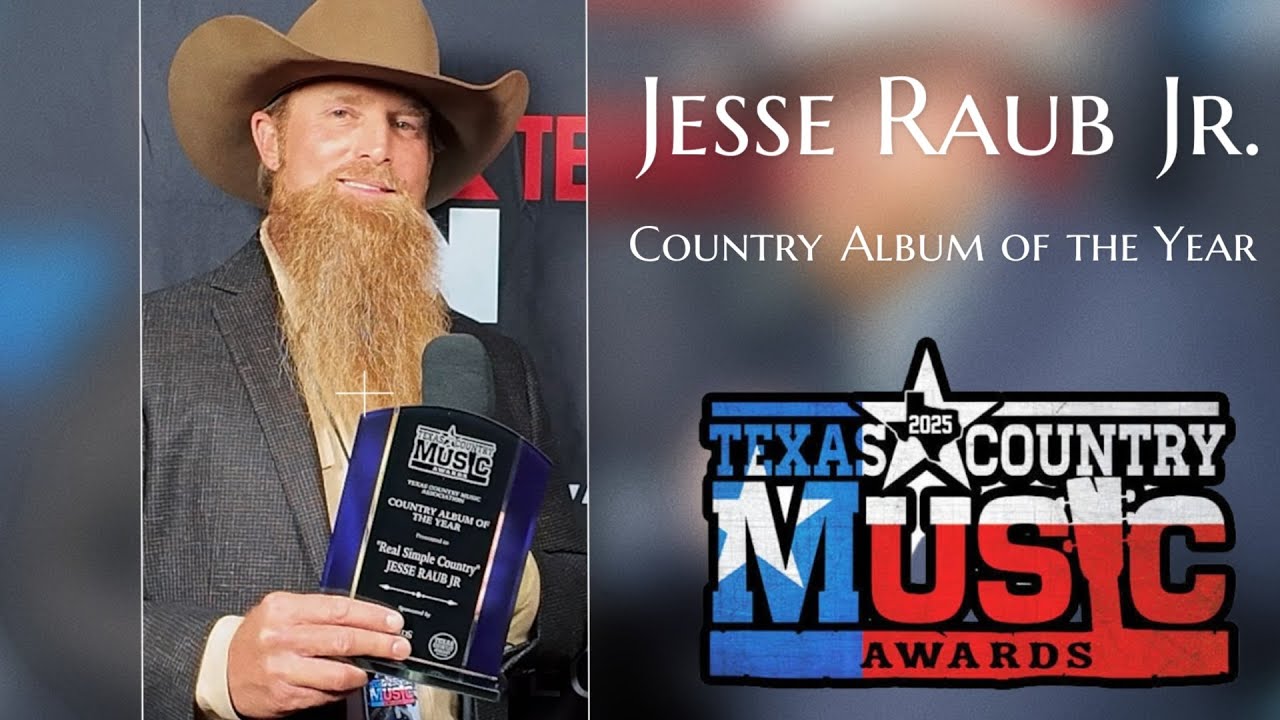 Jesse Rabut Jesse Raub Jr. Wins Country Album of the Year “Real Simple Country ...