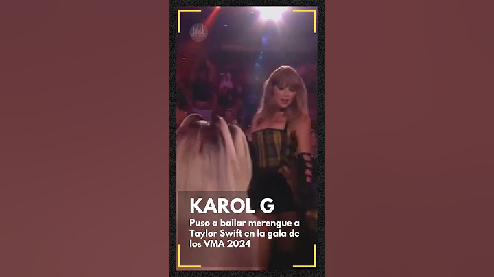 Karol G Puso a bailar merengue a  Taylor Swift en la gala de los VMA 2024 #karolg