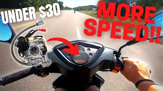 How to make your 50cc moped WAY FASTER for cheap! (highly recommend)