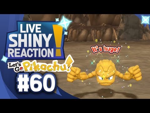 ✨SHINY GEODUDE LIVE REACTION✨ || KANTO LIVING DEX #60 - Pokémon LGPE