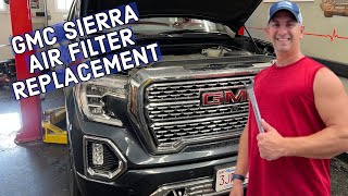 How To Replace 20192021 GMC Sierra Denali Air Filter 6.2 Engine