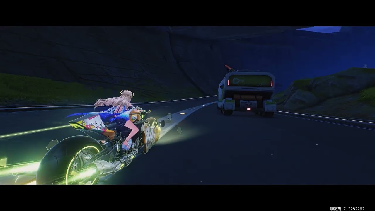 【 4K 】【鳴潮】【4.5模型L + DLAA 】 拉海洛 - 摩托定速巡航播歌曲循環 1hr