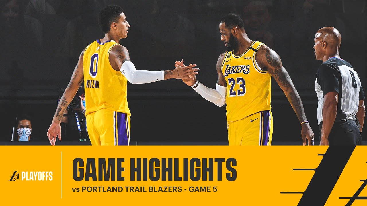 HIGHLIGHTS Los Angeles Lakers vs Portland Trail Blazers YouTube