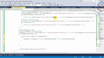 Medical Store Management System Part 130 Purchase Return Form in C# C Sharp