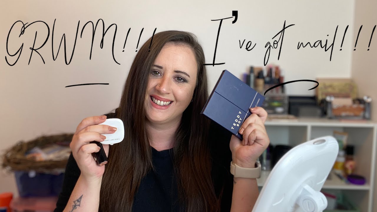 GRWM!!!! IVE GOT MAIL!!! TEDDY BOY PALLETE!!! MARC JACOBS BRONZER!!!