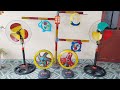 Let's see the power of 4 electric fans, 3 mini fans with painted blades