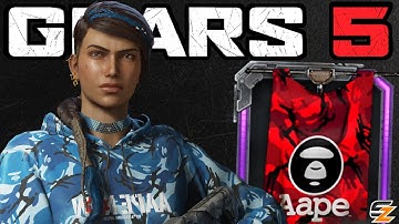 GEARS 5 Characters Gameplay - AAPE CAMO KAIT Character Skin Multiplayer Gameplay!