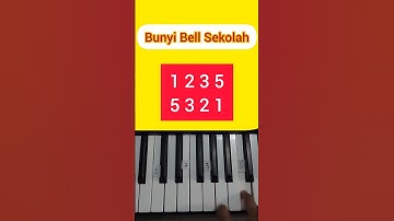 Bunyi Bell Sekolah (Piano Tutorial) #tiktok #shorts #fyp #music #viral #sekolah