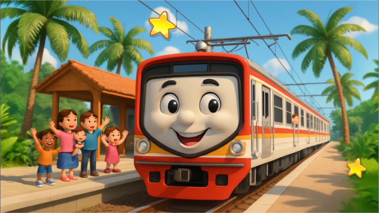 Lagu Naik Kereta Api Tut Tut Tut 🚂 | Animasi Anak Indonesia 3D | Kereta Api KAI Lucu & Edukatif