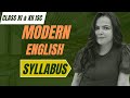 SYLLABUS OF MODERN ENGLISH LANGUAGE AND LITERATURE for ISC 2027 EXAMINATIONS - CLASS 11&12