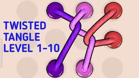Twisted Tangle Levels 1 - 10 Solutions