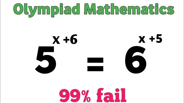 Math Olympiad Question || 5^x+6 = 6^x+5  || Beautiful Exponential Equation || Trick Method