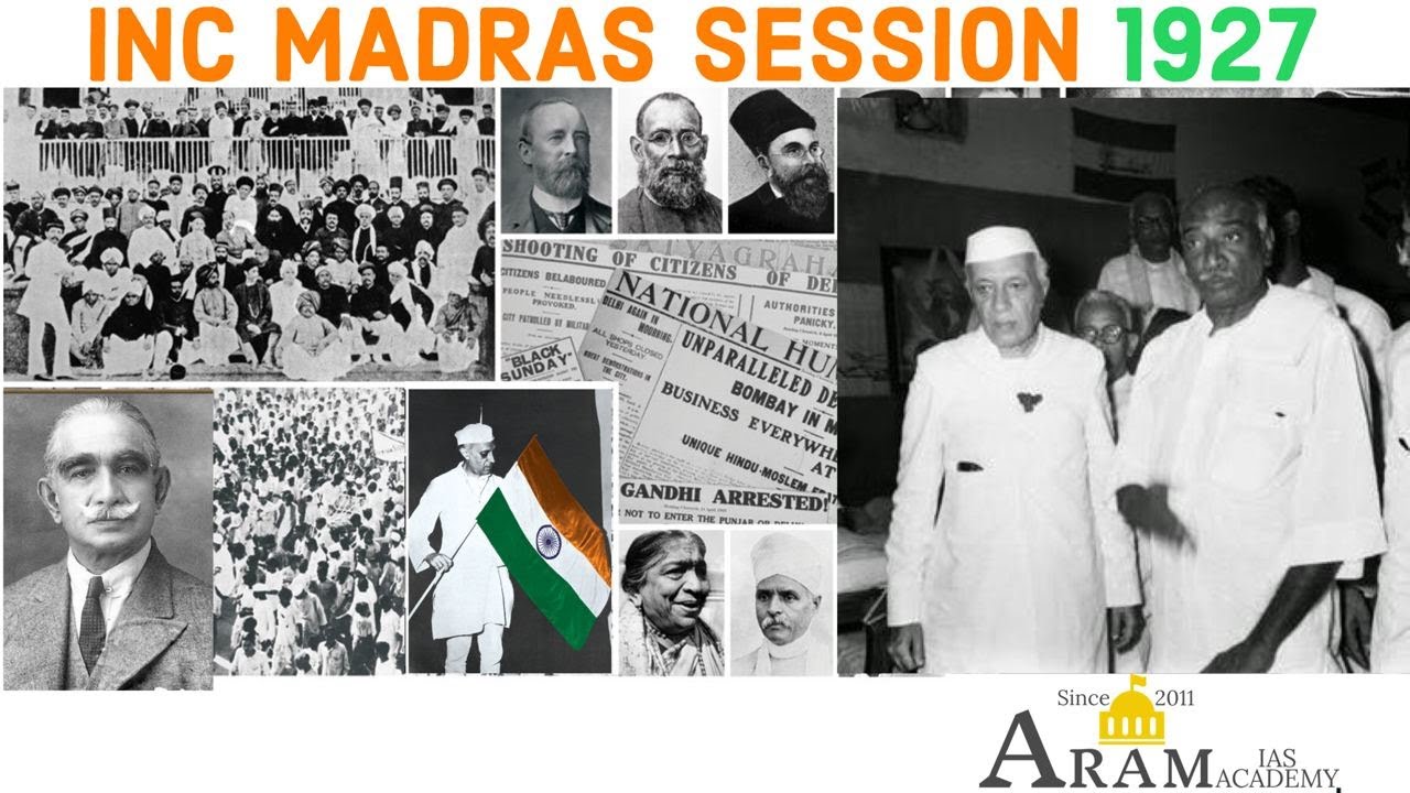 1927 Madras Session of INC By Mr. Bala, HISTORY Faculty YouTube